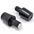 Motorcycle aluminium alloy handlebar block in gold colour on a handlebar end