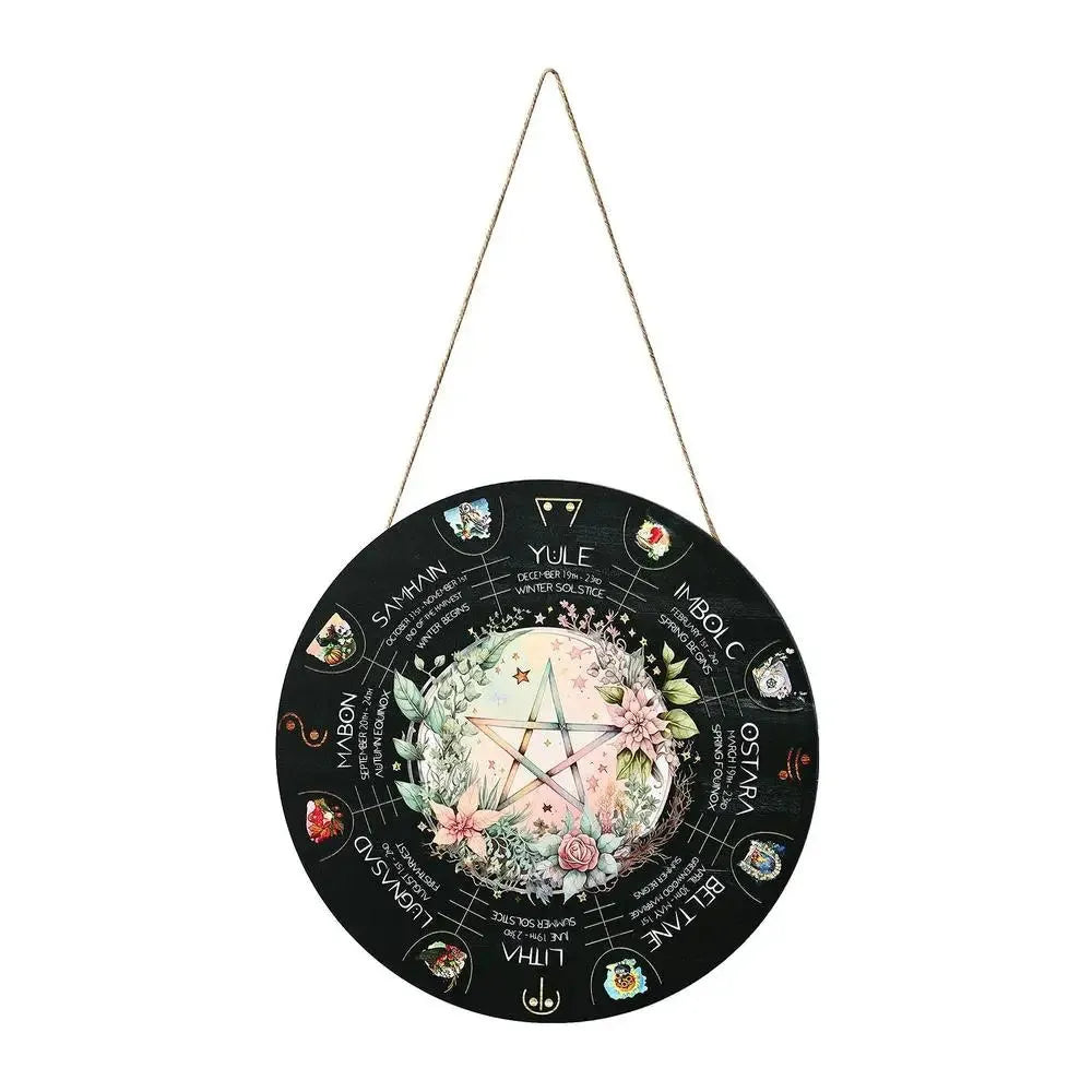29.5cm square wooden holiday decorative pendant with American style boxwood construction