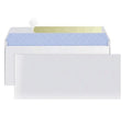 Blue confidential security envelope with self-adhesive strip showing tamper-evident anti-opening design
