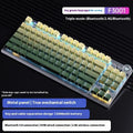 Wireless mechanical keyboard with side engraving and metal case in selected colour