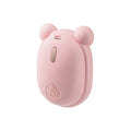 Pink and yellow 3-in-1 pet grooming brush with spray mist function and removable silicone comb