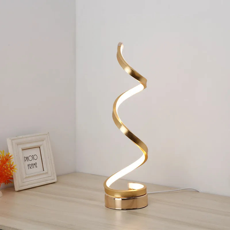 Minimalist LED table lamp with aluminium shade, metal base, tri-colour dimming, 125x450mm, black or white