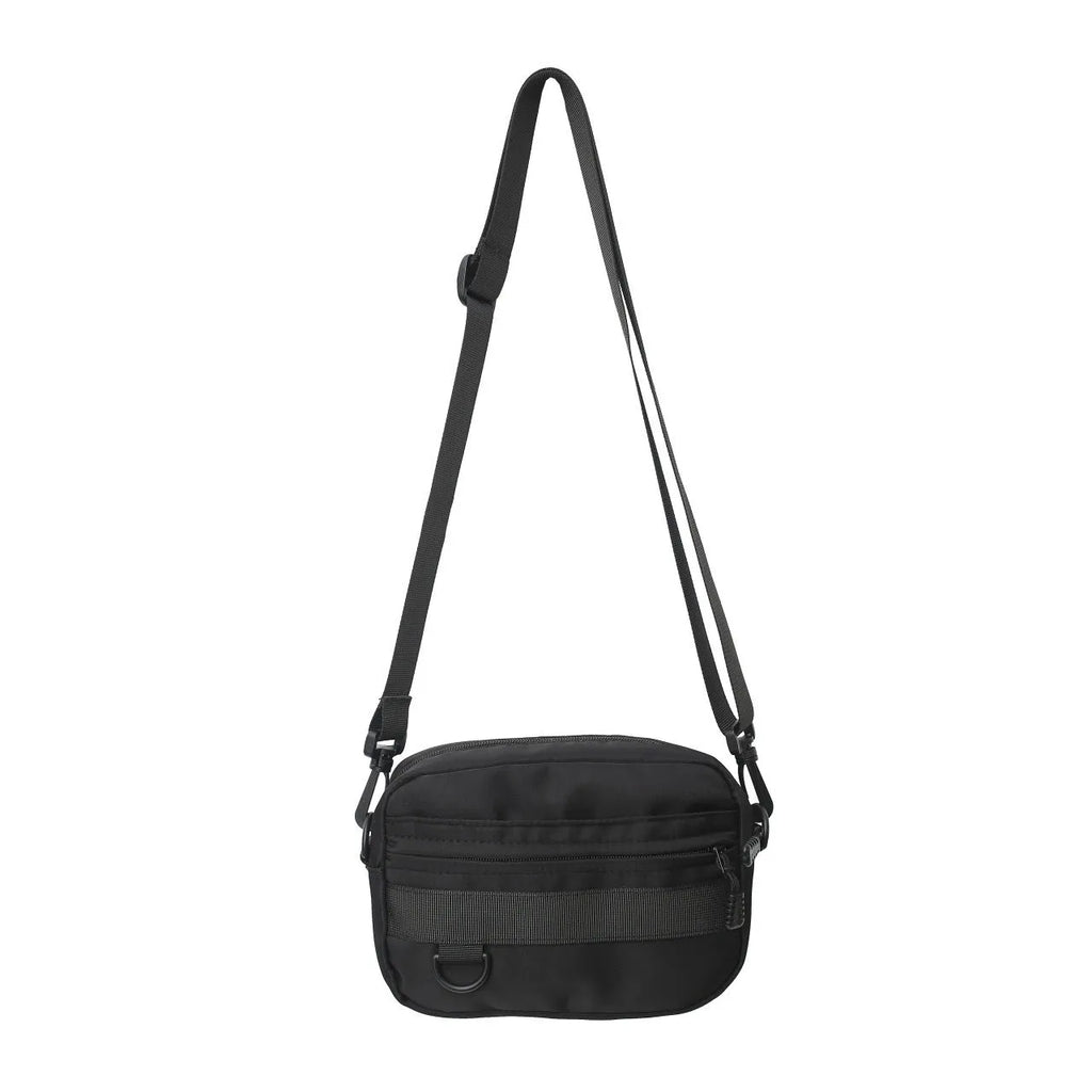 Men's nylon messenger crossbody bag street style with sewing thread detailing
