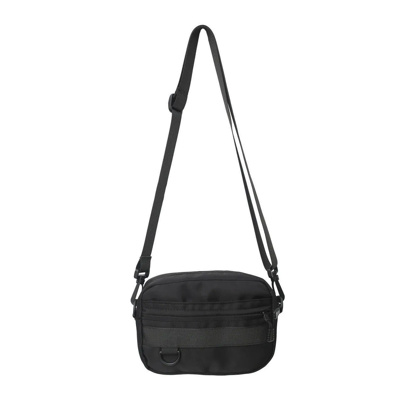 Men's nylon messenger crossbody bag street style with sewing thread detailing