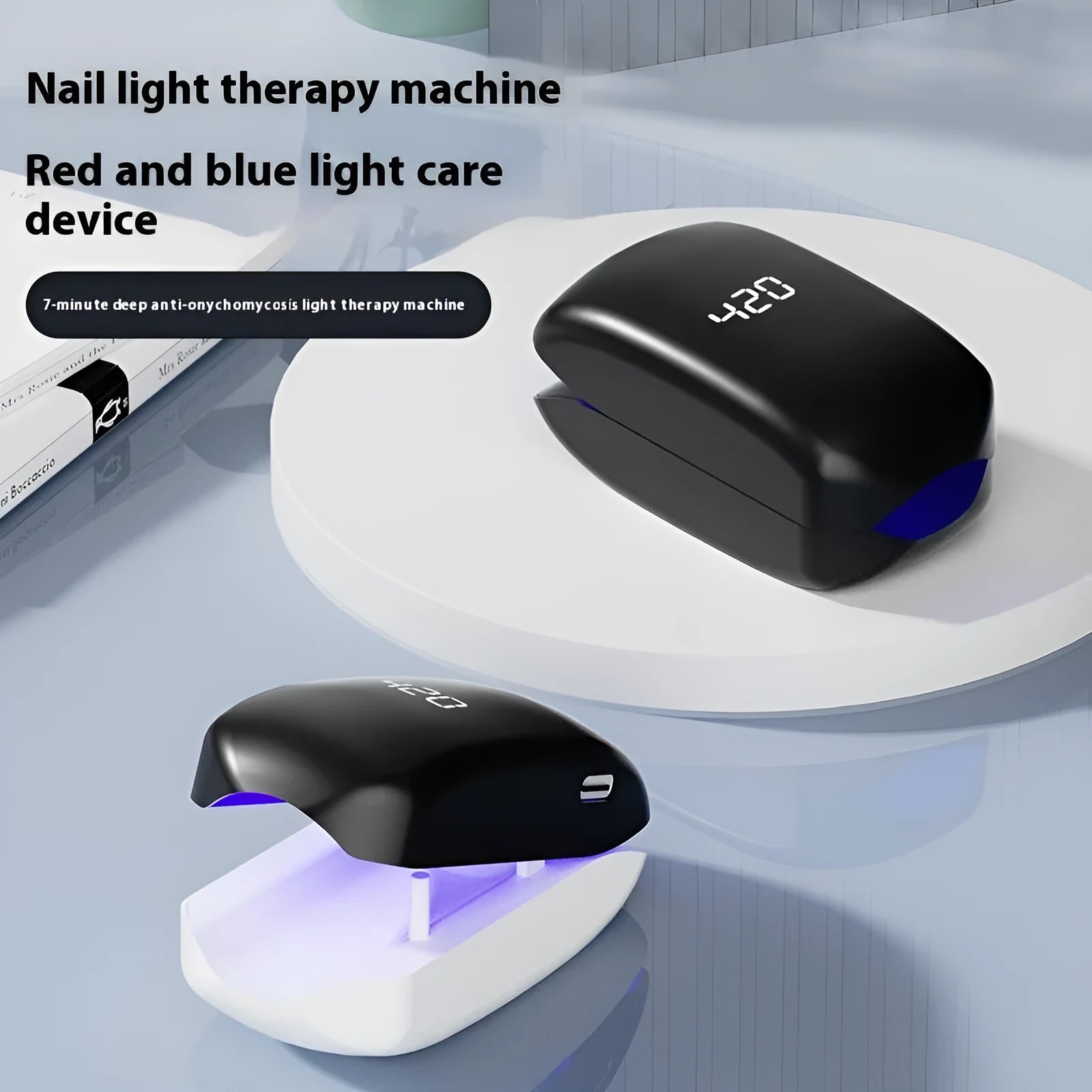White UV onychomycosis laser light for fungus cleaning and quick-drying nail care