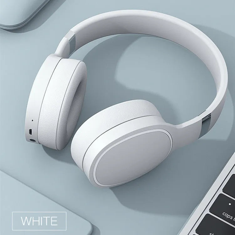 Wireless Bluetooth headphones in black, blue, grey, and white colours with 40mm speakers