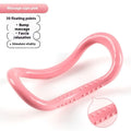 Yoga four piece set with leg stretching device, yoga ring, pedal tensioner and figure eight tension rope