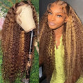 Front lace synthetic big wave wig in African black gradient colour with side bangs styling