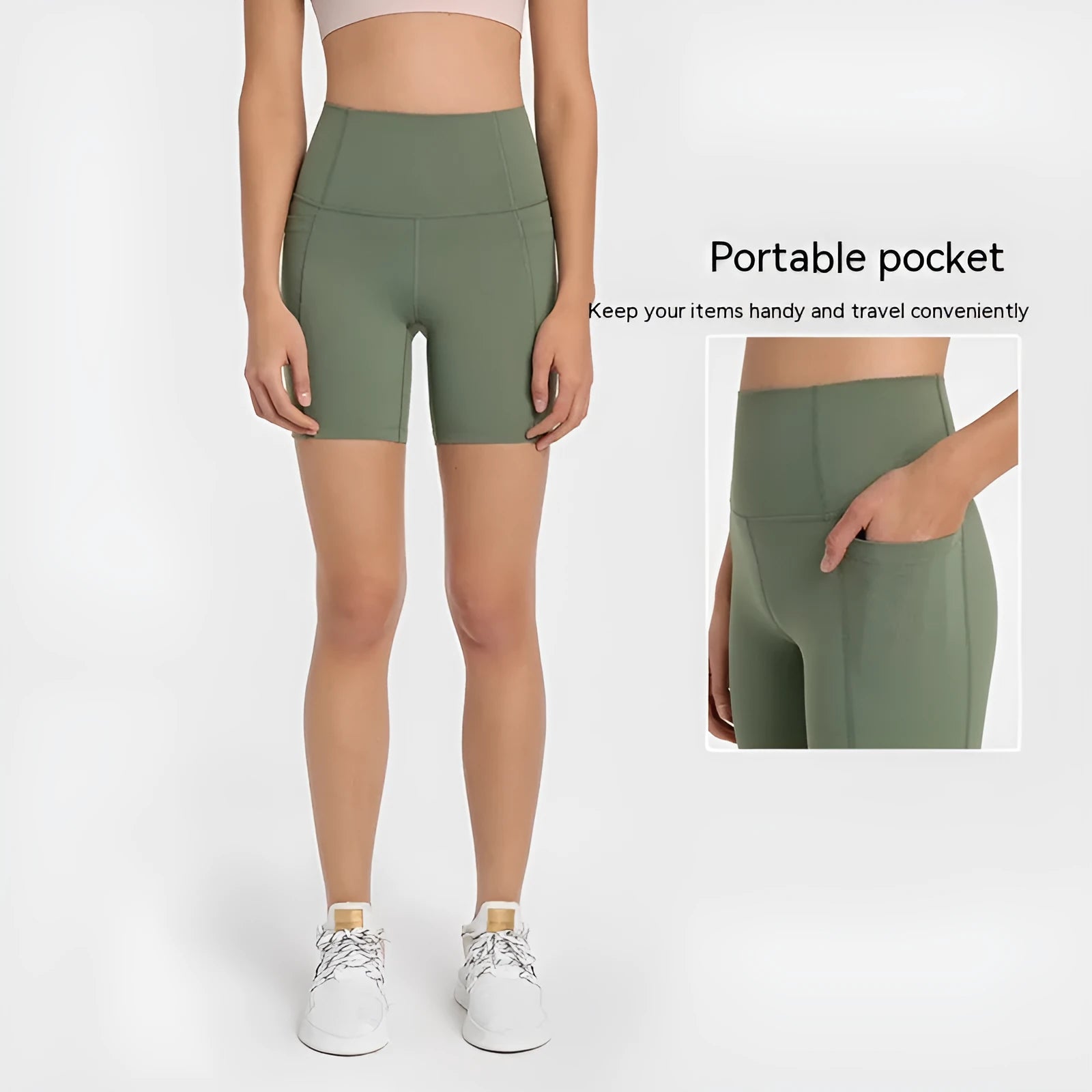 Women's black stretch cotton blend sports shorts, mid-thigh length, for running and gym workouts