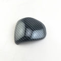 Carbon fibre pattern gear shift cover for manual car transmission with adhesive backing