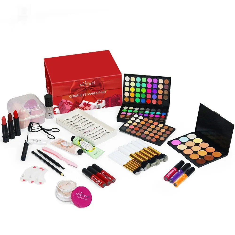 POPFEEL Yuan Integrated Multifunctional Makeup Set in green mermaid colourway POP003E with packaging