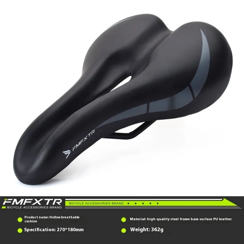 Bike saddle cushion in 3147 hollow colour, 270mm by 180mm, showing PU leather exterior