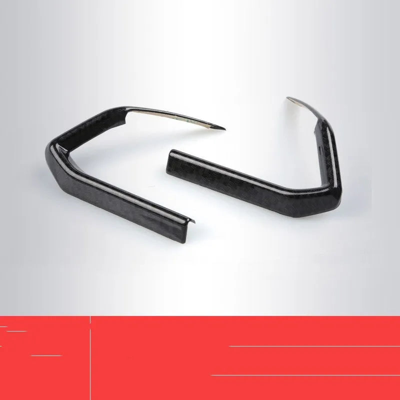 Pair of carbon fibre style ABS steering wheel frames for left and right hand drive vehicles