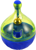 Interactive pet treat dispenser tumbler toy for dogs and cats
