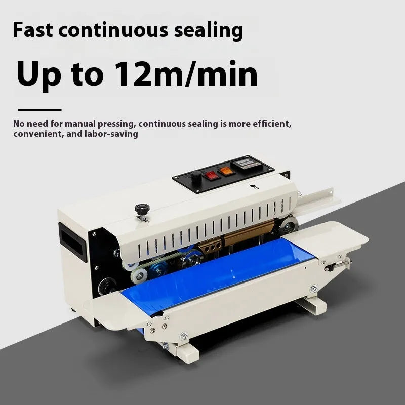Mini manual sealing machine with steel date stamp for plastic bag food packaging
