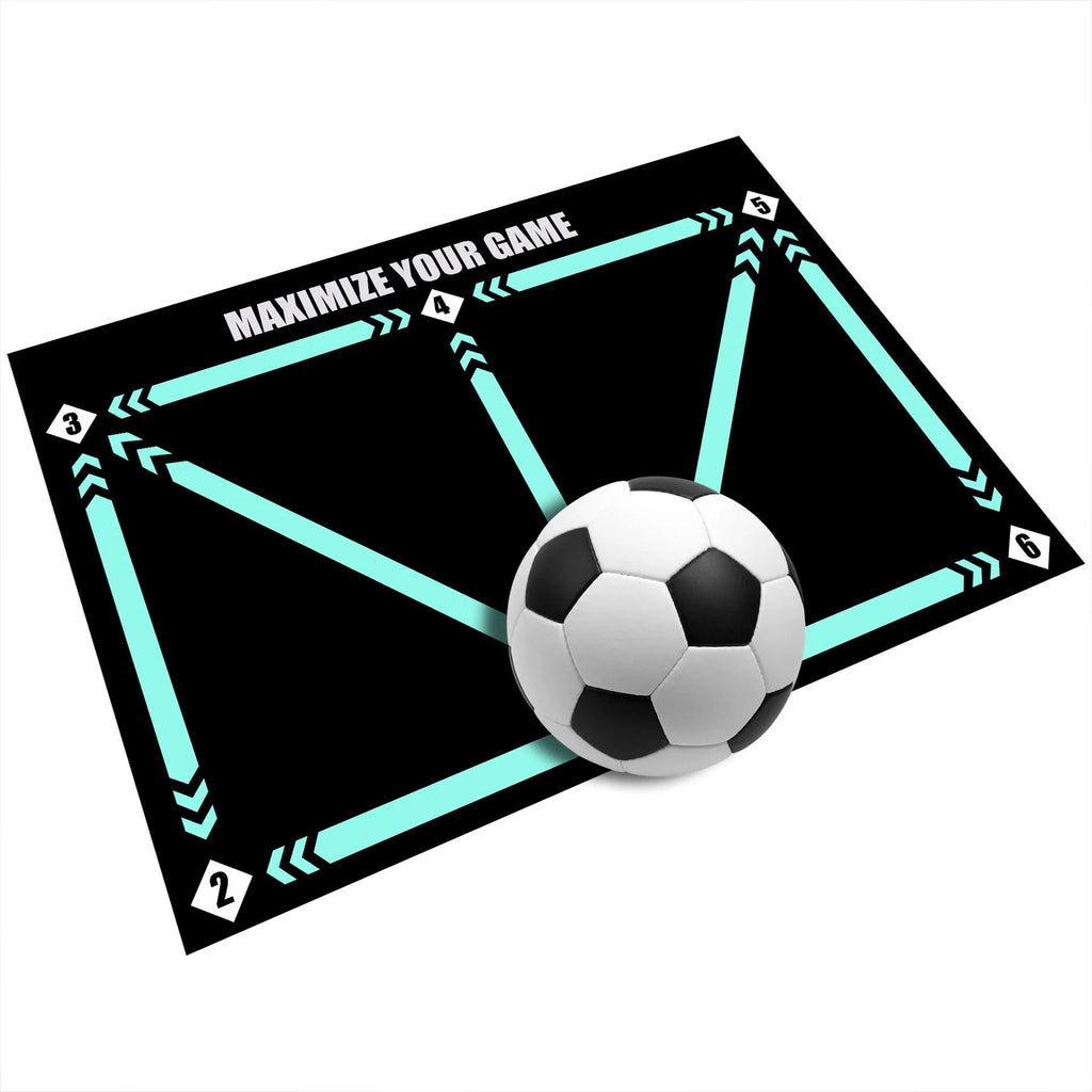 Indoor football training mat with cushion colour for skill development practice