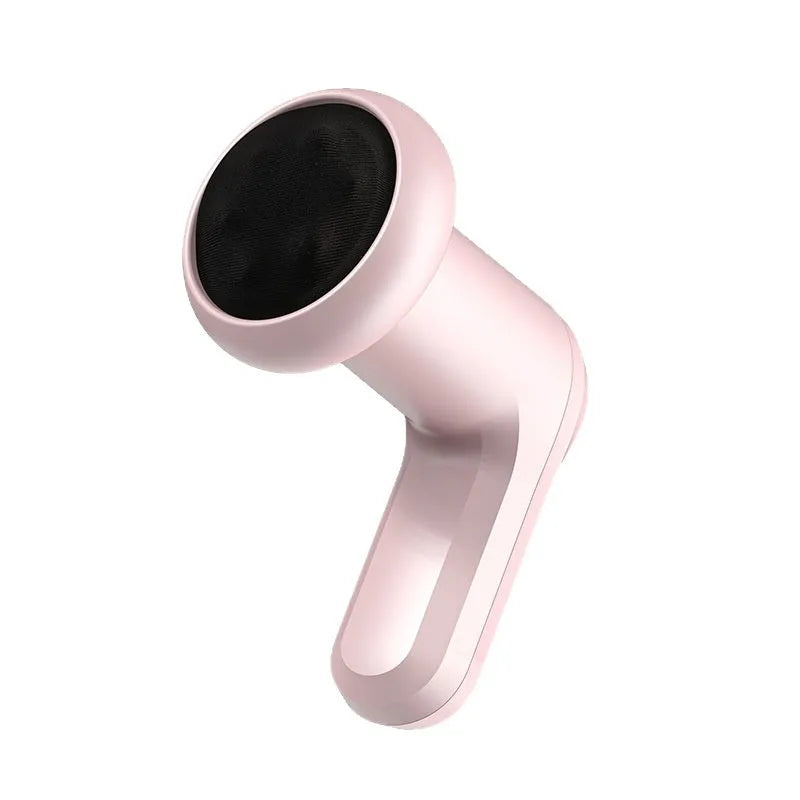 USB electric massager for neck, back, waist and legs in pink, white, or black.