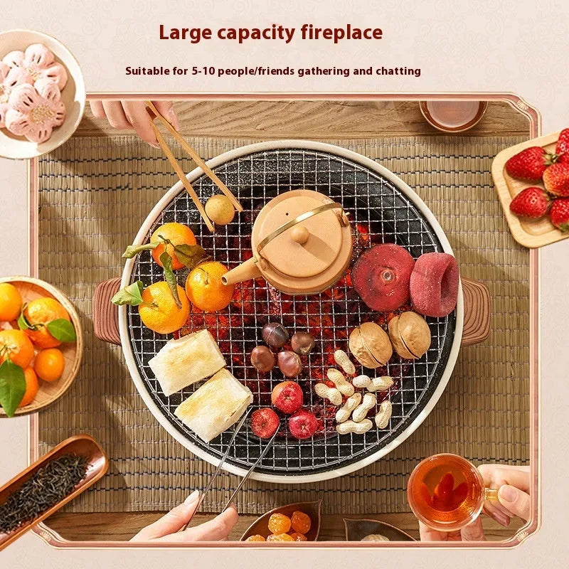 Modern indoor charcoal stove for portable tea cooking and carbon baking