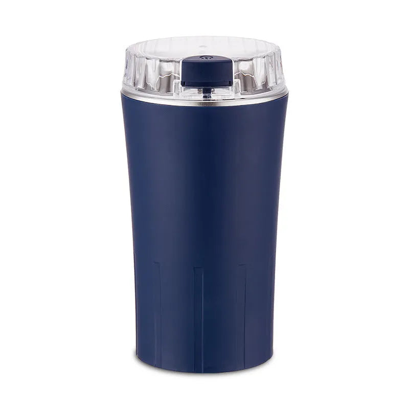 Blue mini flour mill grinder machine with 304 stainless steel construction for grain and pepper grinding