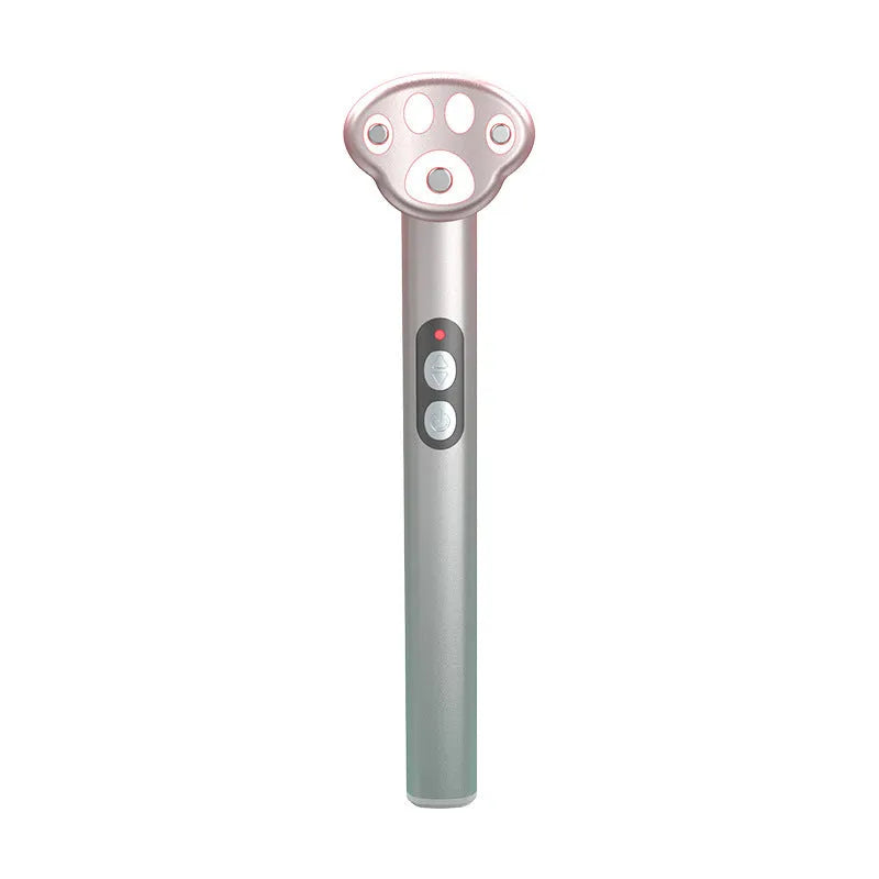 Cat's Paw eye massager in gradient pink with micro-current vibration and three gears.