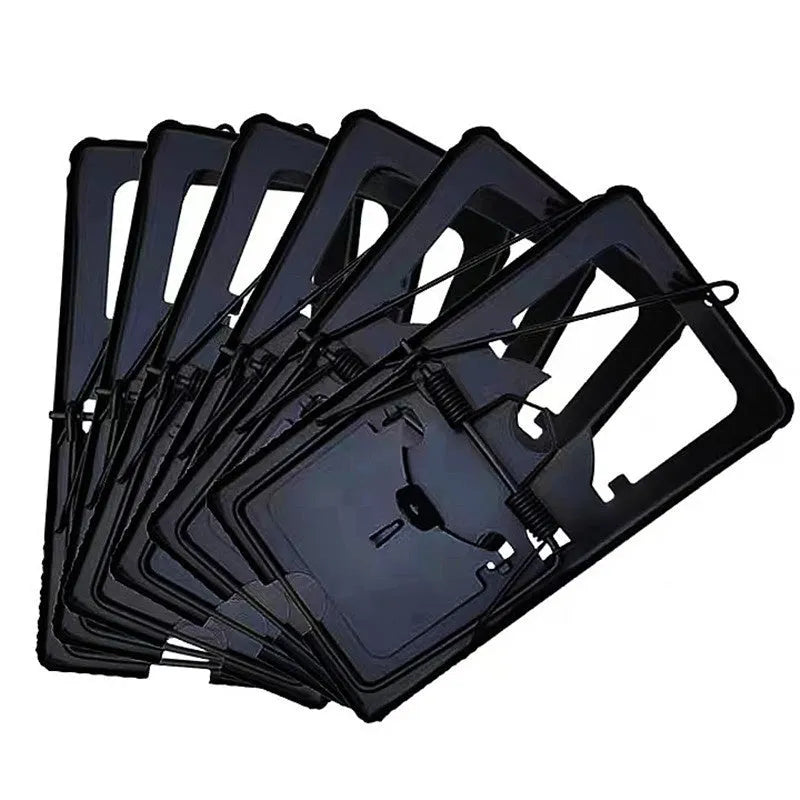 Automatic mouse cage trap showing metal and plastic construction with multiple size options