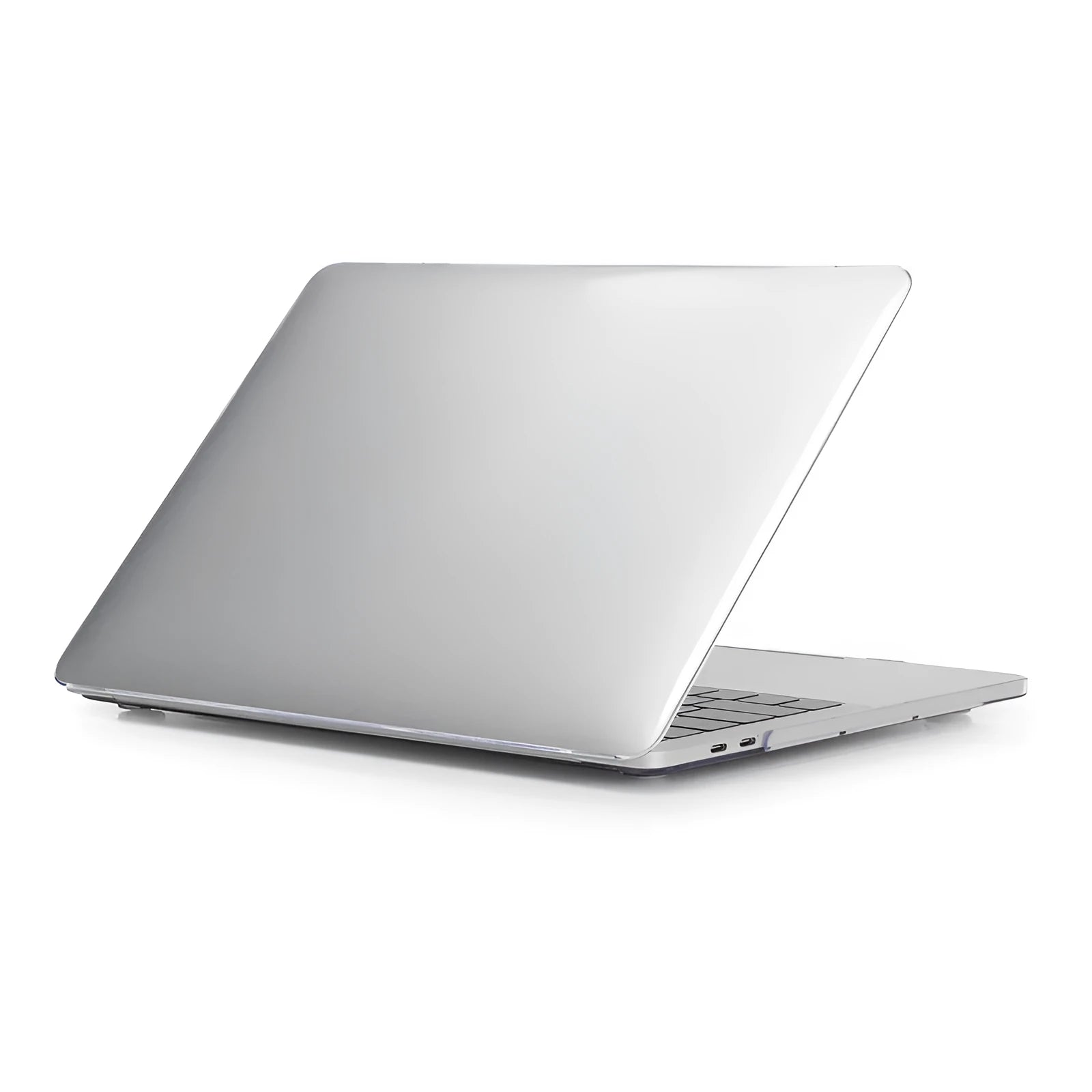 Transparent and black PC hard shell case for Apple MacBook Pro 14 inch and 16 inch laptops