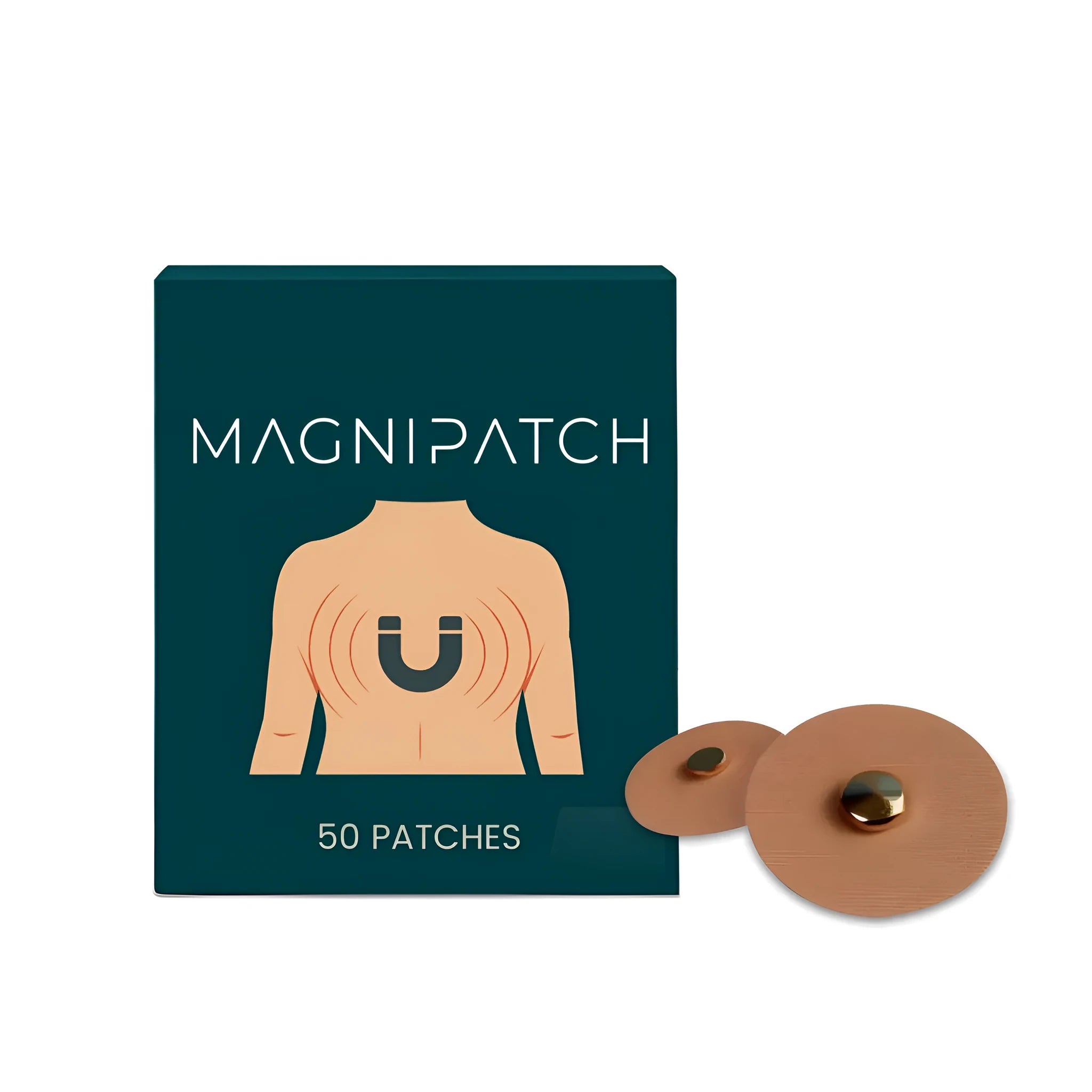 Pack of Local Soothing Magnet Health Patches with 50 patches, featuring herbal ingredient blend.