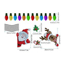 Medium Christmas elk reflective magnetic sticker in RFM026 colour on a window