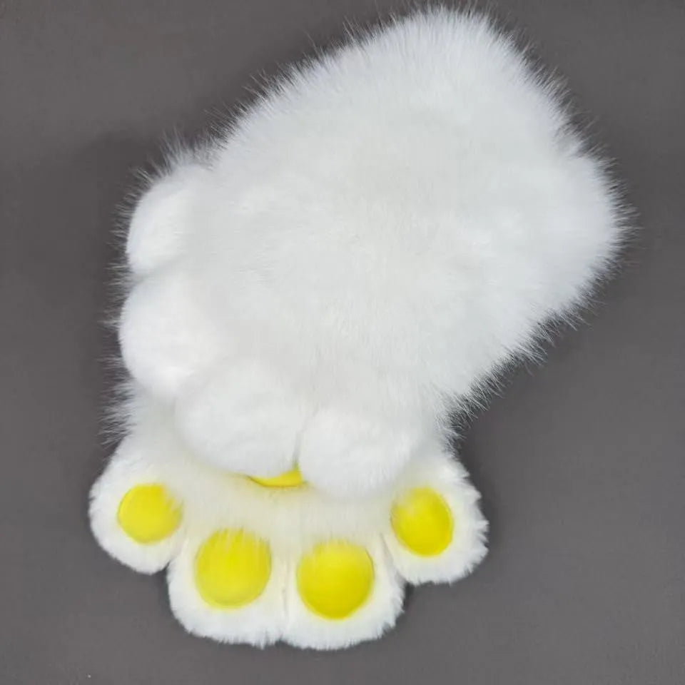 Colourful animal claw design cosplay gloves in nylon material with various colour pad options