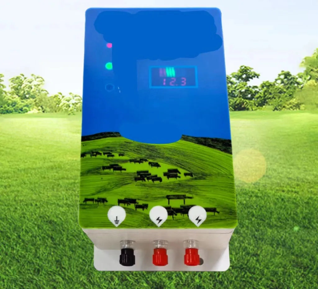 Pasture electronic host high voltage pulse breeding grid fence system with animal husbandry alarm and charger