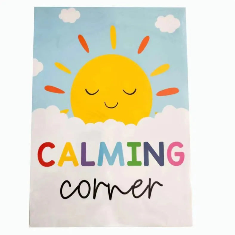 Calm corner poster set 12 or 16 sheets in 42x28cm or 35x25cm for classroom decoration