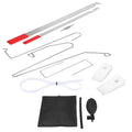 9-piece automotive maintenance tools set with air pump wedge measuring 170×150×13mm