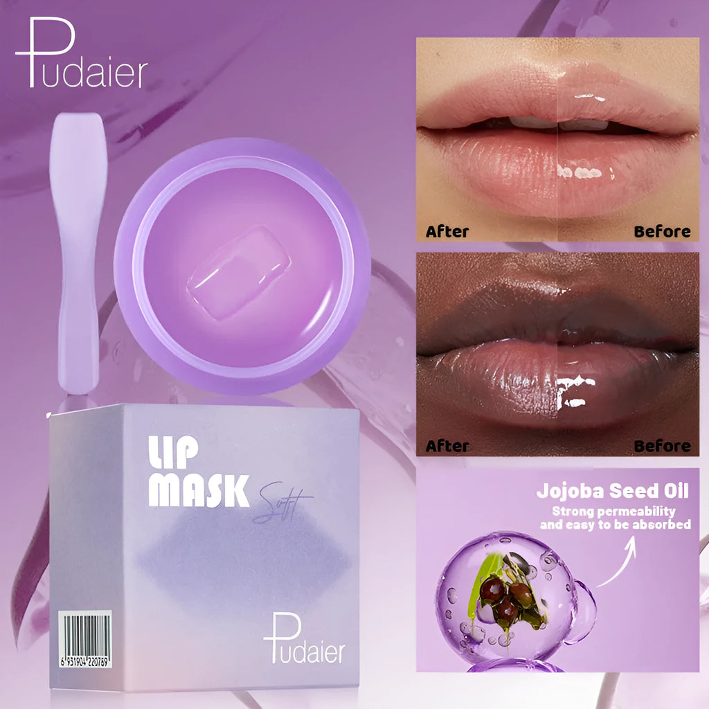 10ml lip balm tube with exfoliating and moisturising properties including scraper tool