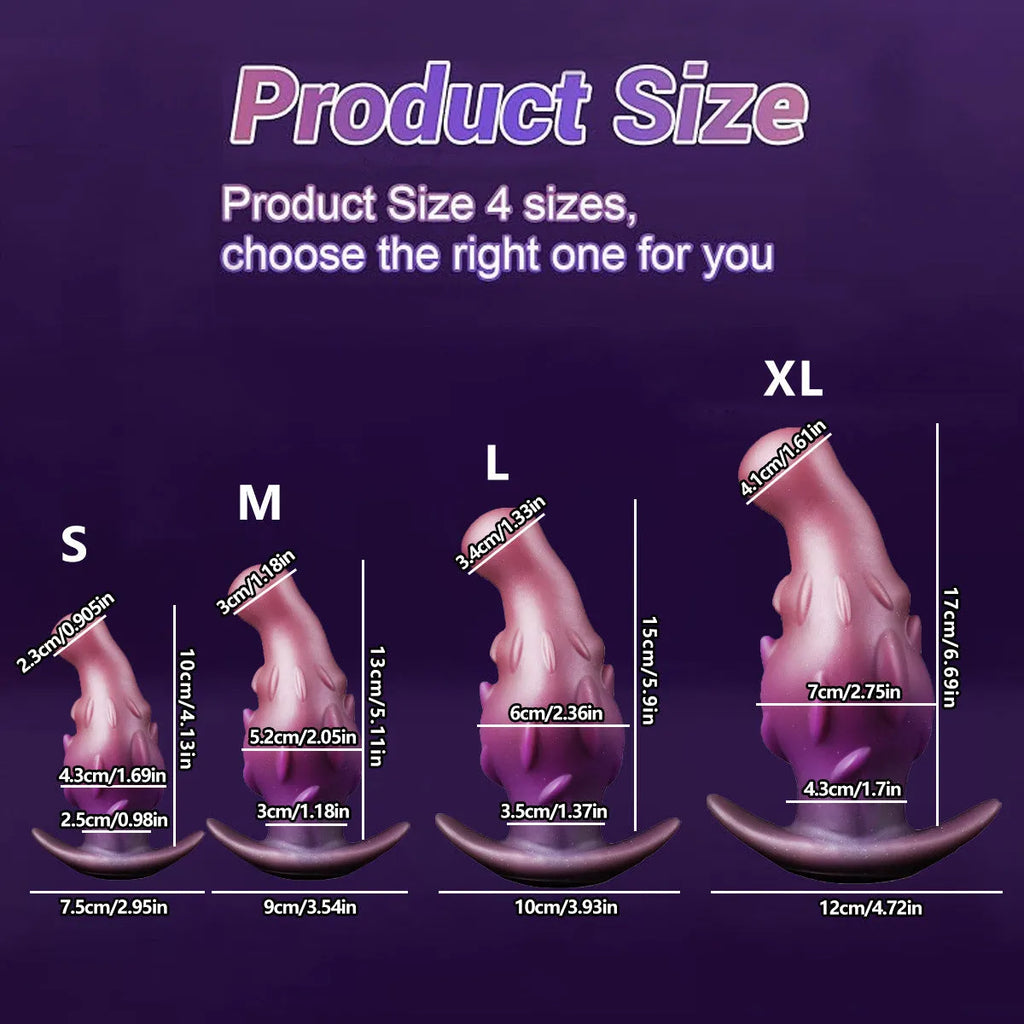 Liquid silicone adult masturbator in purple gold or black colours available in four sizes