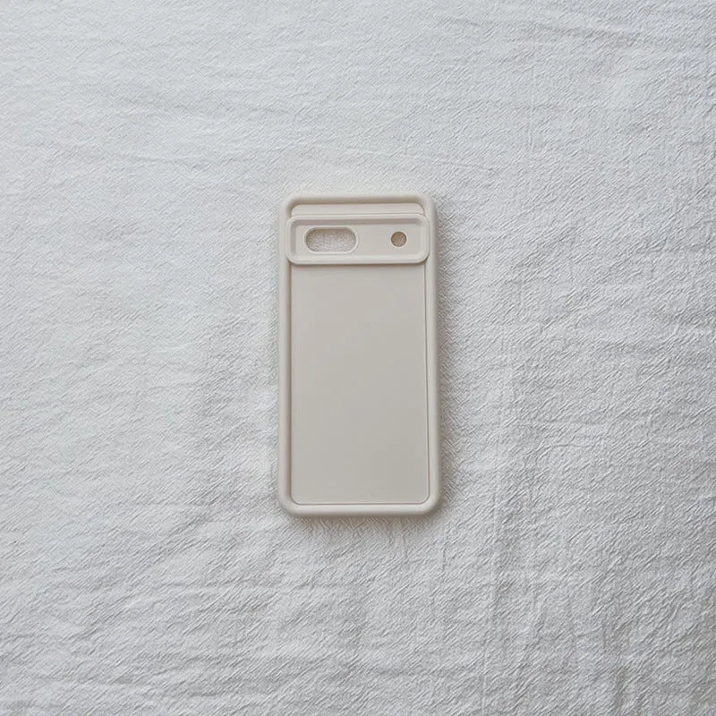 Solid colour TPU drop-resistant phone case for Google Pixel in black, pink, coffee, wine red and white