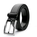 Men's genuine leather casual belt with alloy buckle in 95 grain pattern