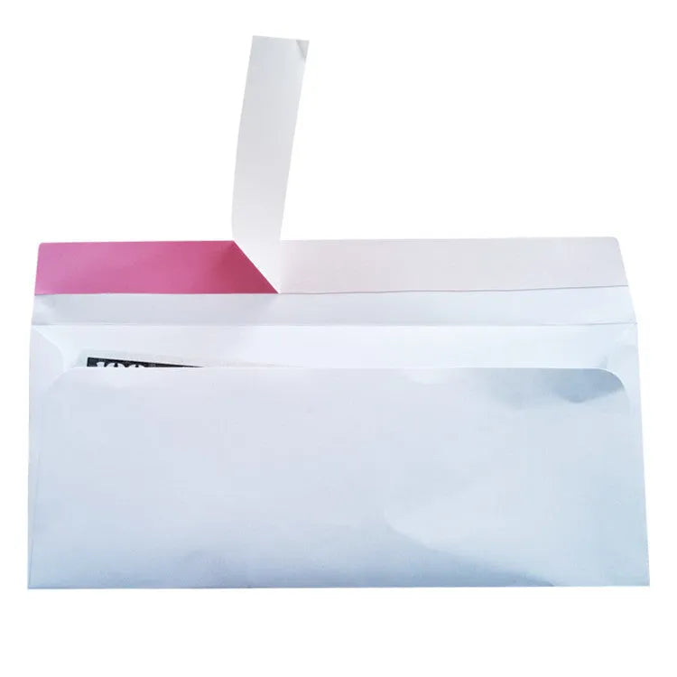 Blue confidential security envelope with self-adhesive strip showing tamper-evident anti-opening design