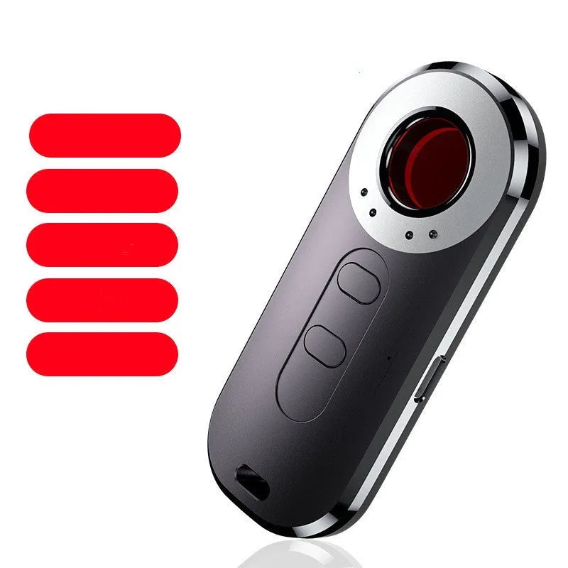 AK400 portable infrared detector for anti-monitoring with compact black housing and USB port.