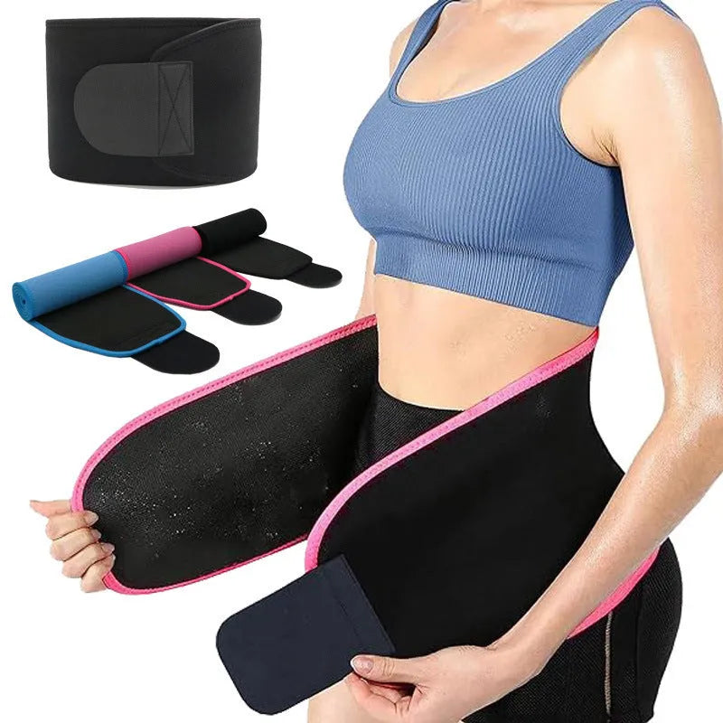 Neoprene lumbar support belt in black, blue or pink for sports fitness and waist protection