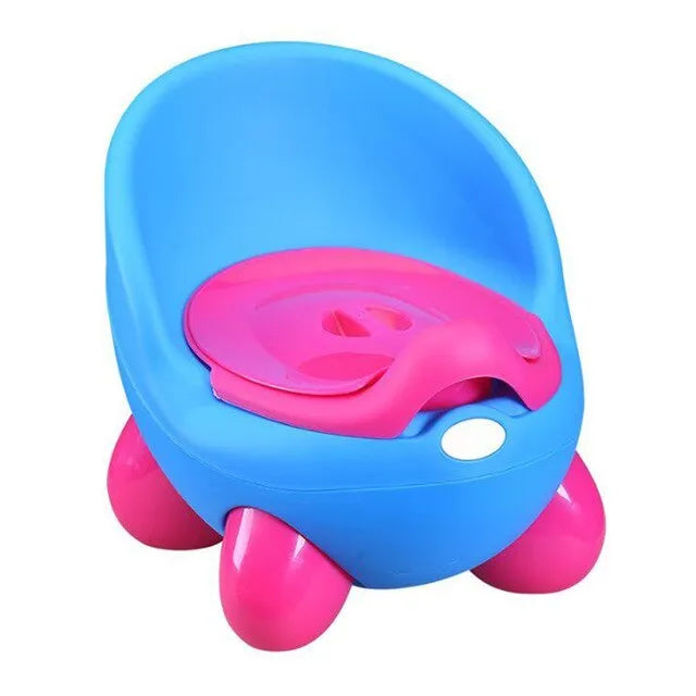 Dandan cartoon-themed children's toilet potty trainer in blue PP plastic
