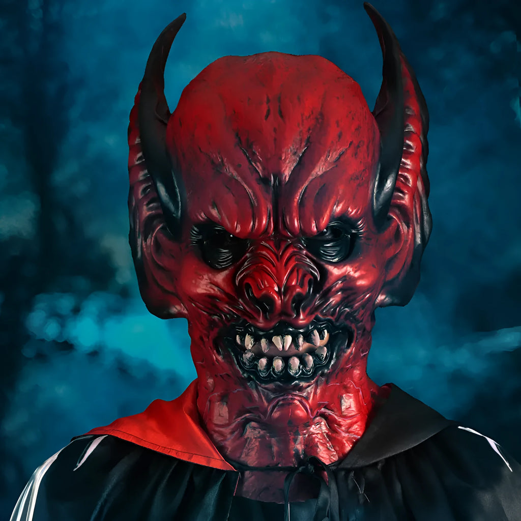 Red bat head cover Halloween horror costume mask RP foam party dress-up accessory