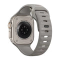 Fluoro rubber Apple Watch replacement strap in multiple colours with T buckle, compatible with Ultra and Series 8 to 1 models.