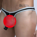 Men's elephant nose style briefs in Ice Silk nylon fabric showing front design and elastic waistband