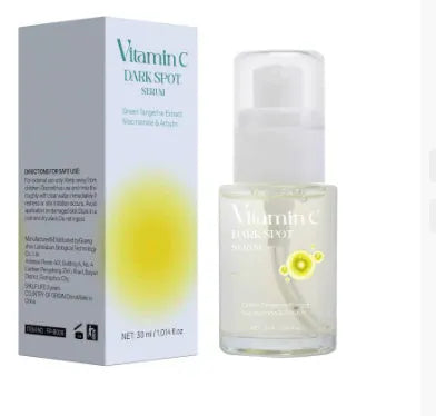 30ml bottle of vitamin C facial essence serum for spot treatment on all skin types