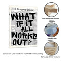 Inspirational quotation humorous font on 320g oil canvas 30x40cm frameless decorative painting