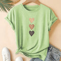 Women's pure cotton short sleeve t-shirt with Chinese art retro printing in dark grey colour