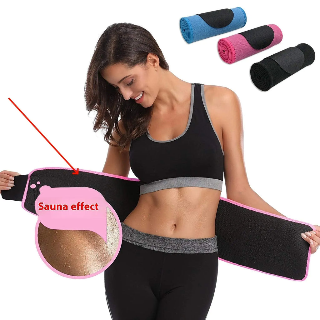 Neoprene lumbar support belt in black, blue or pink for sports fitness and waist protection