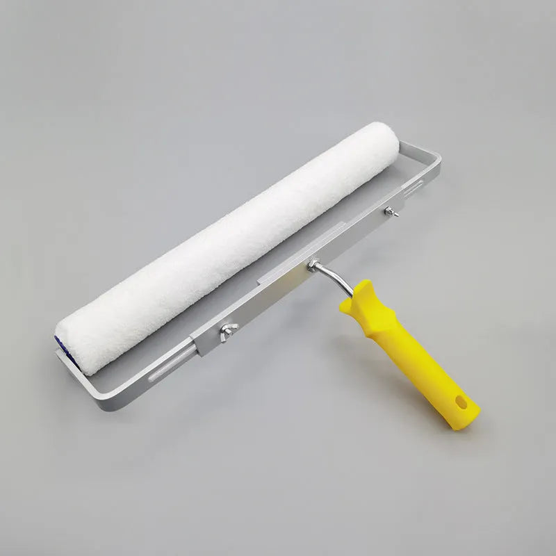 18-inch lengthened paint roller with long medium and short brush heads for wall painting