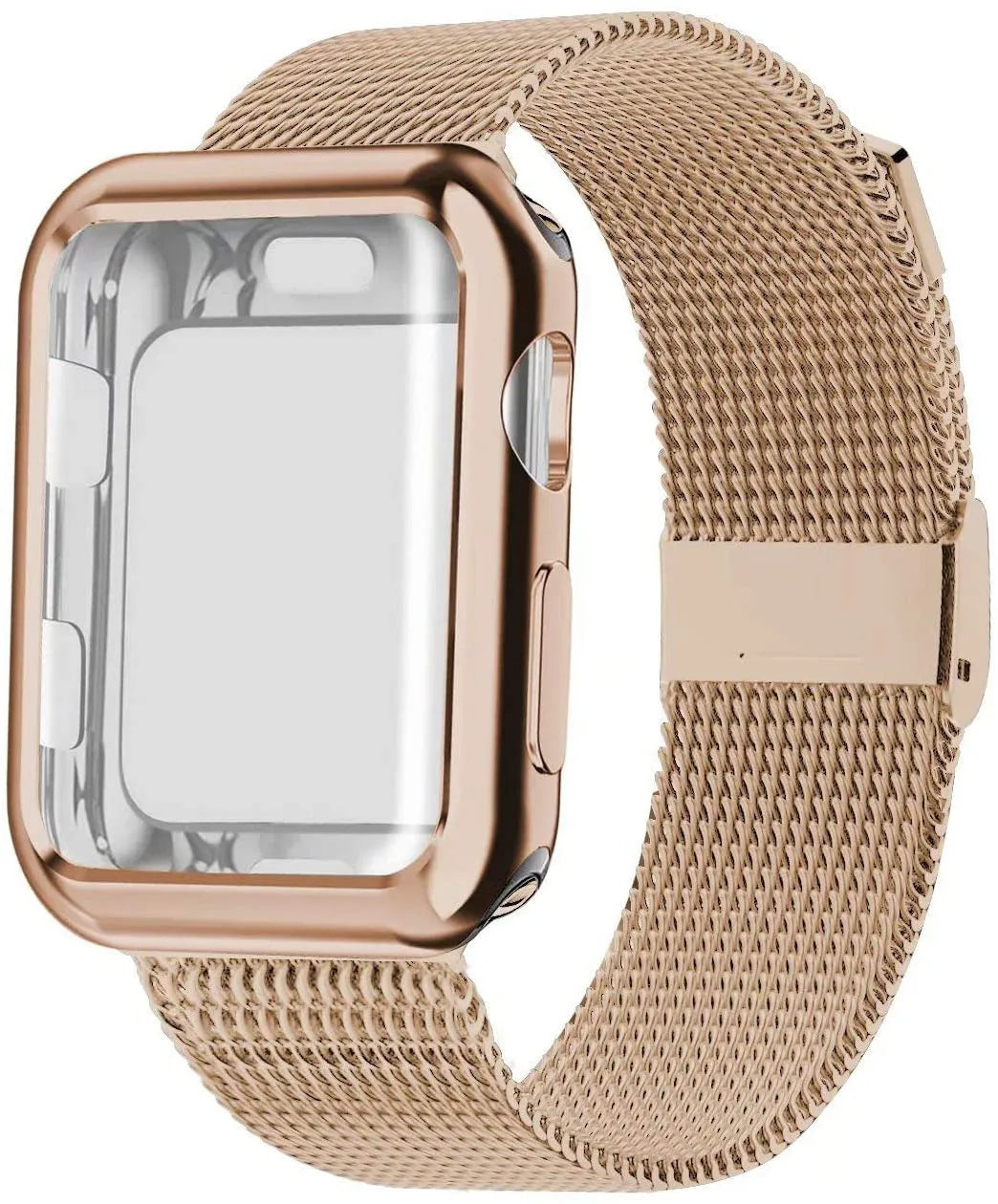 Magnetic Milanese metal Apple Watch band in multiple colours with adjustable clasp for 38mm 40mm 42mm 44mm models