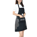Korean style sleeveless kitchen apron in waterproof fabric with coral velvet lining, 71x72cm, available in multiple colours